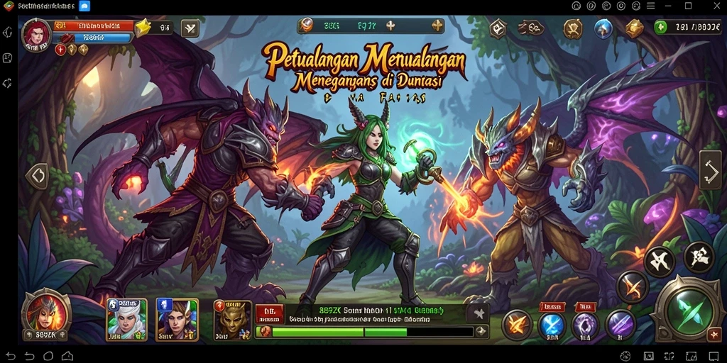 Tampilan gameplay 889ZK dengan petualangan seru dan tantangan menegangkan.