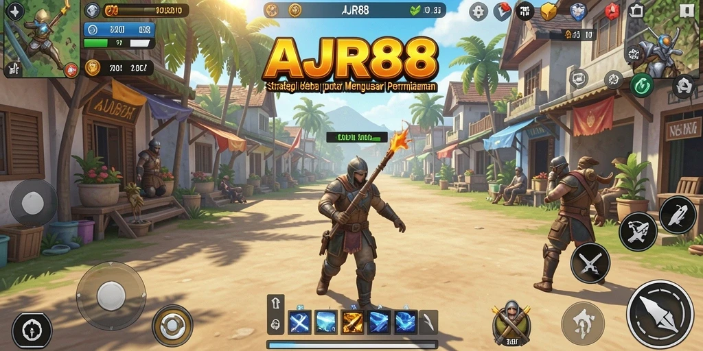 Tampilan gameplay yang mendebarkan dari AJR88 dengan berbagai strategi.