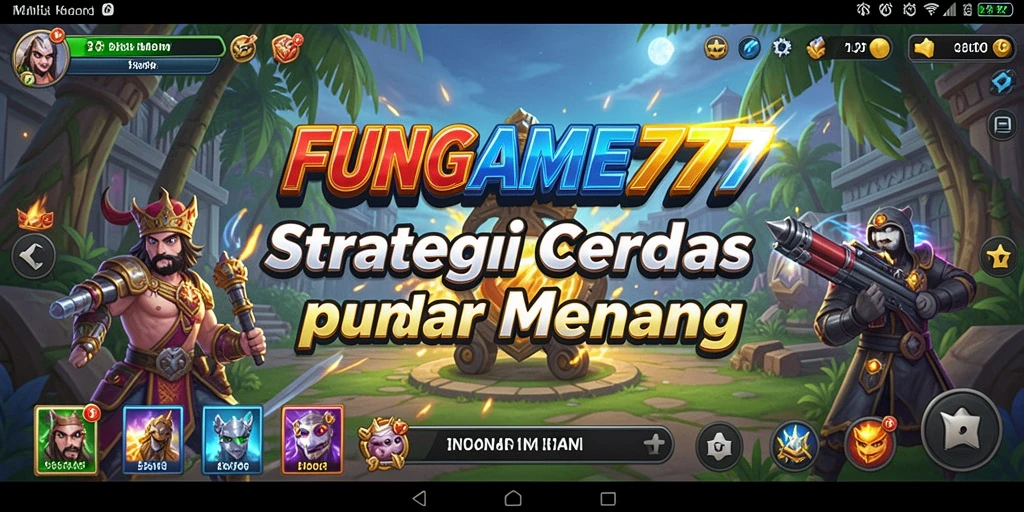 Tampilan gameplay FUNGAME777 dengan strategi menantang.