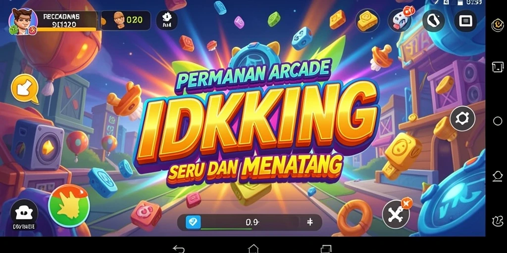 Screenshot IDRKING menampilkan aksi seru dalam permainan Arcade.