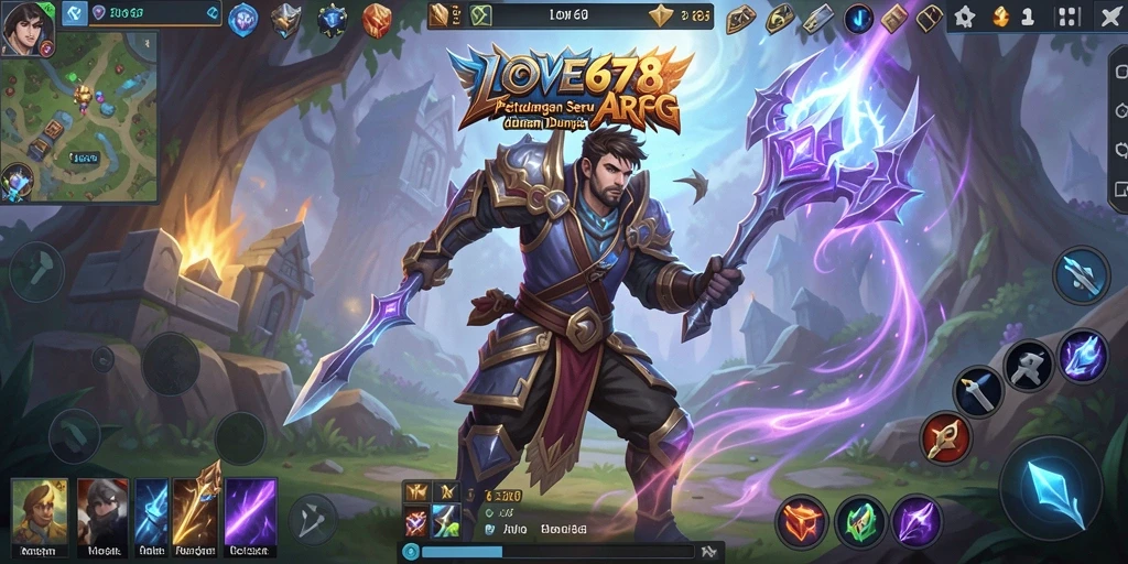 Tampilan gameplay LOVE678 yang menakjubkan dalam genre ARPG.