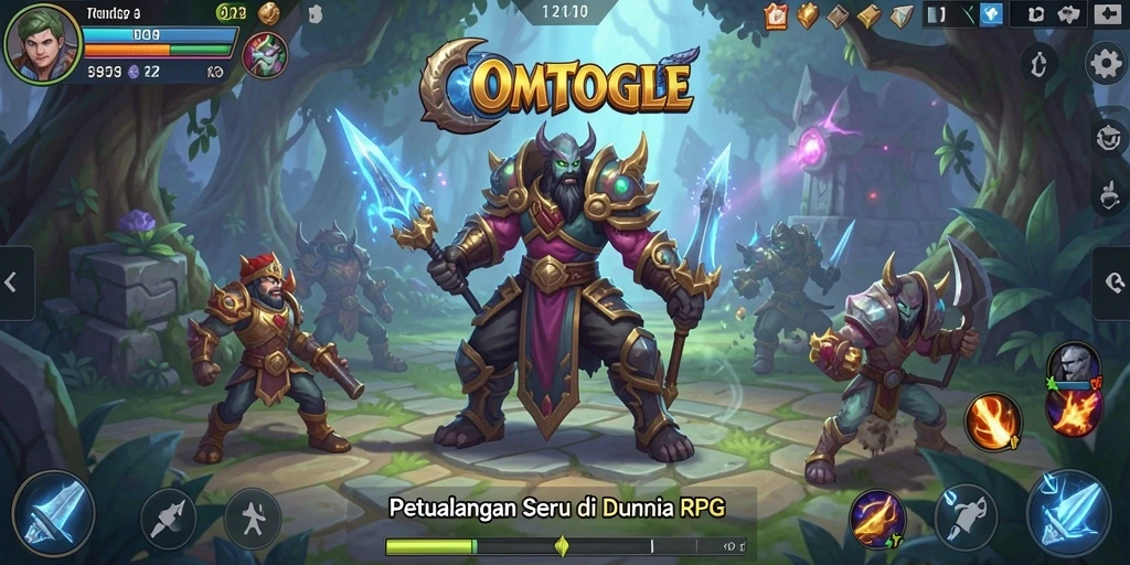 Tampilan gameplay mendebarkan dari OMTOGEL yang menampilkan pertarungan epik.