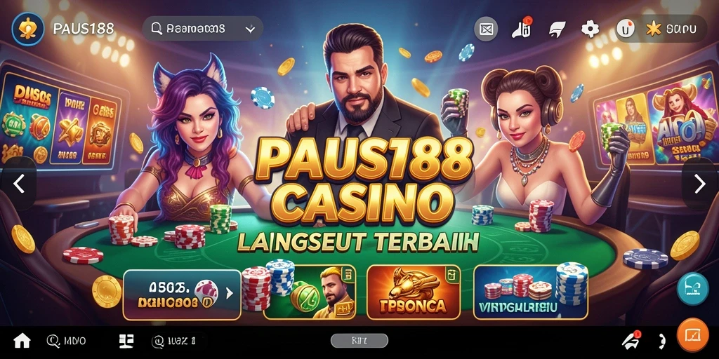 Tampilan gameplay menarik dalam aplikasi PAUS188 Live Casino.
